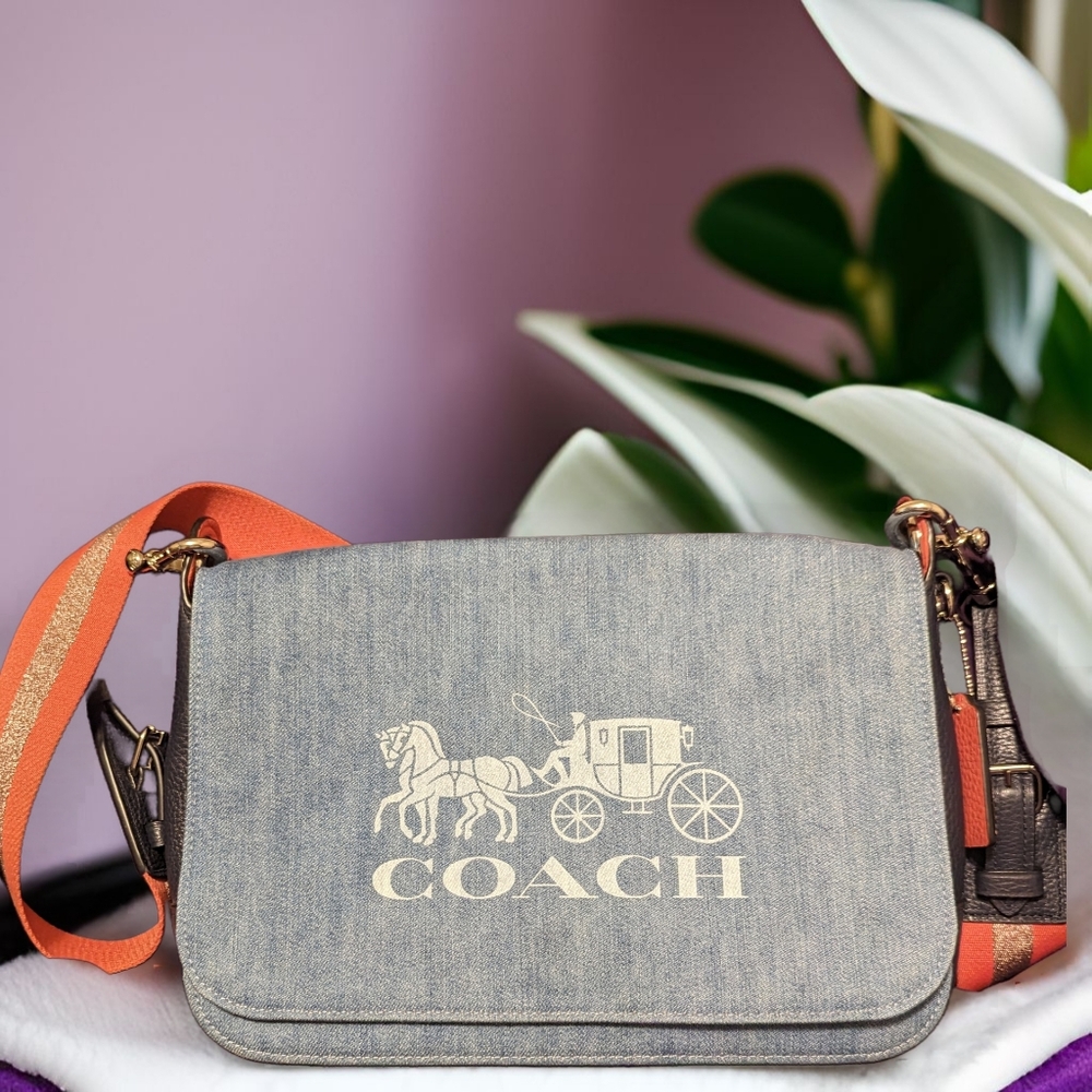 (SOLD) Coach Denim Jes Messenger